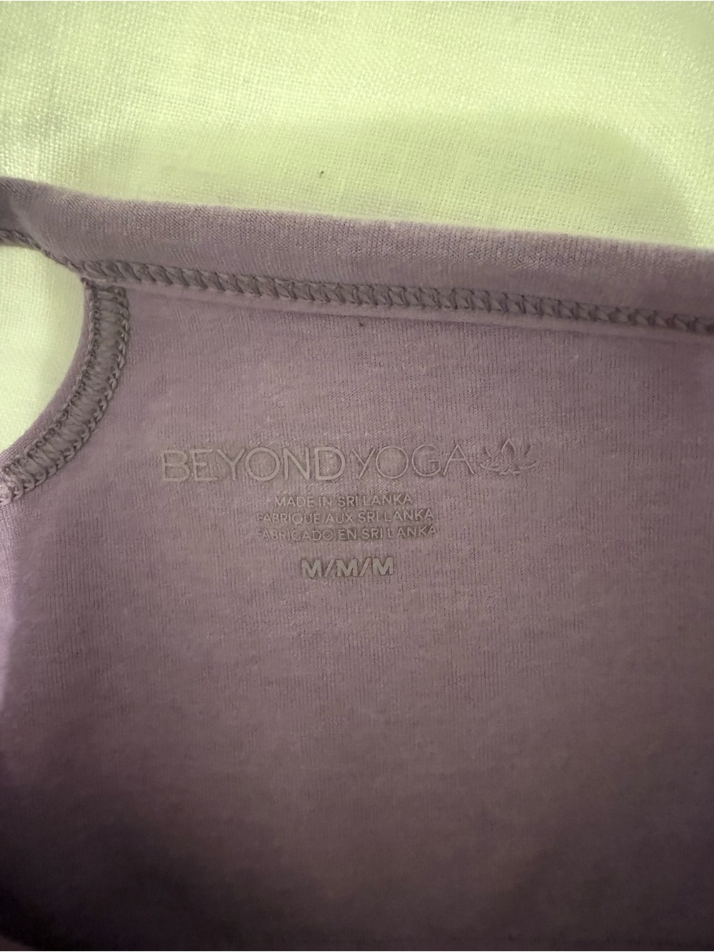 Beyondyoga Purple Cropped Strappy Tank Top - - Picture 6 of 6